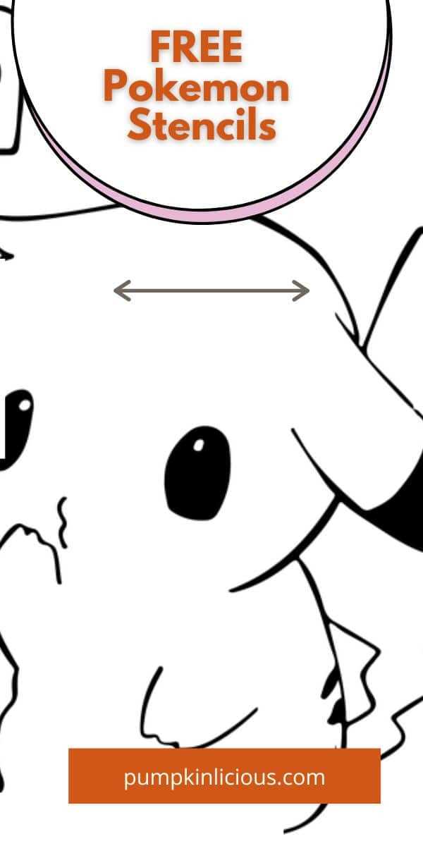 pikachu pumpkin stencil printable