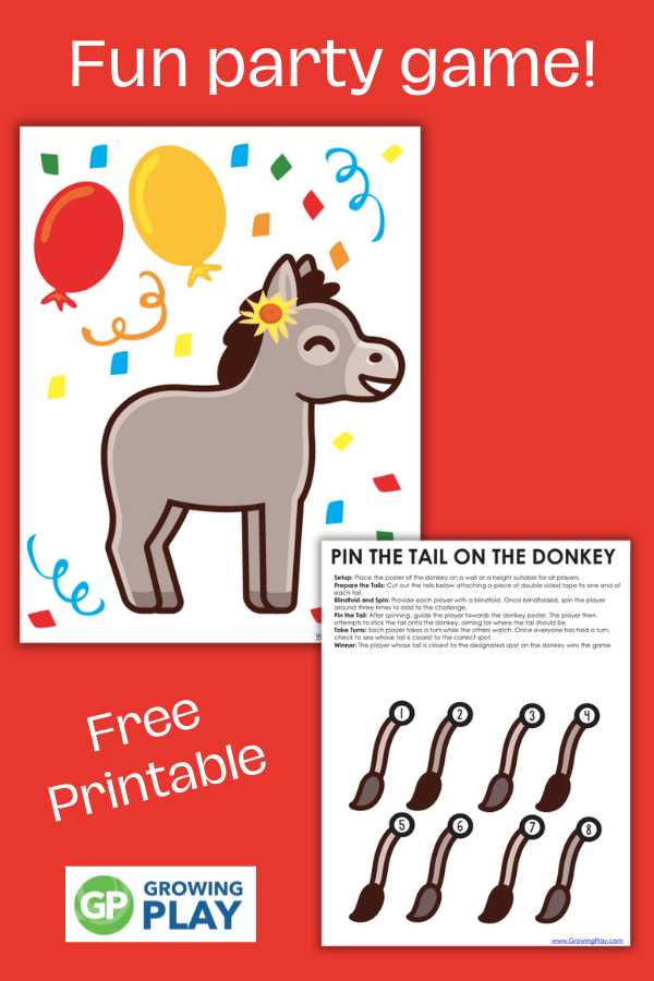 pin the tail printable