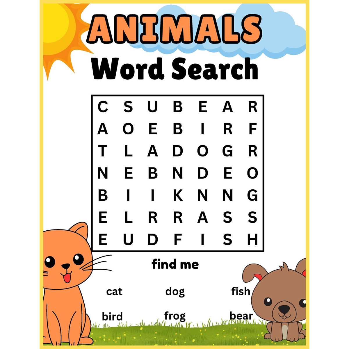free printable word search for kindergarten free printable word search for kindergarten