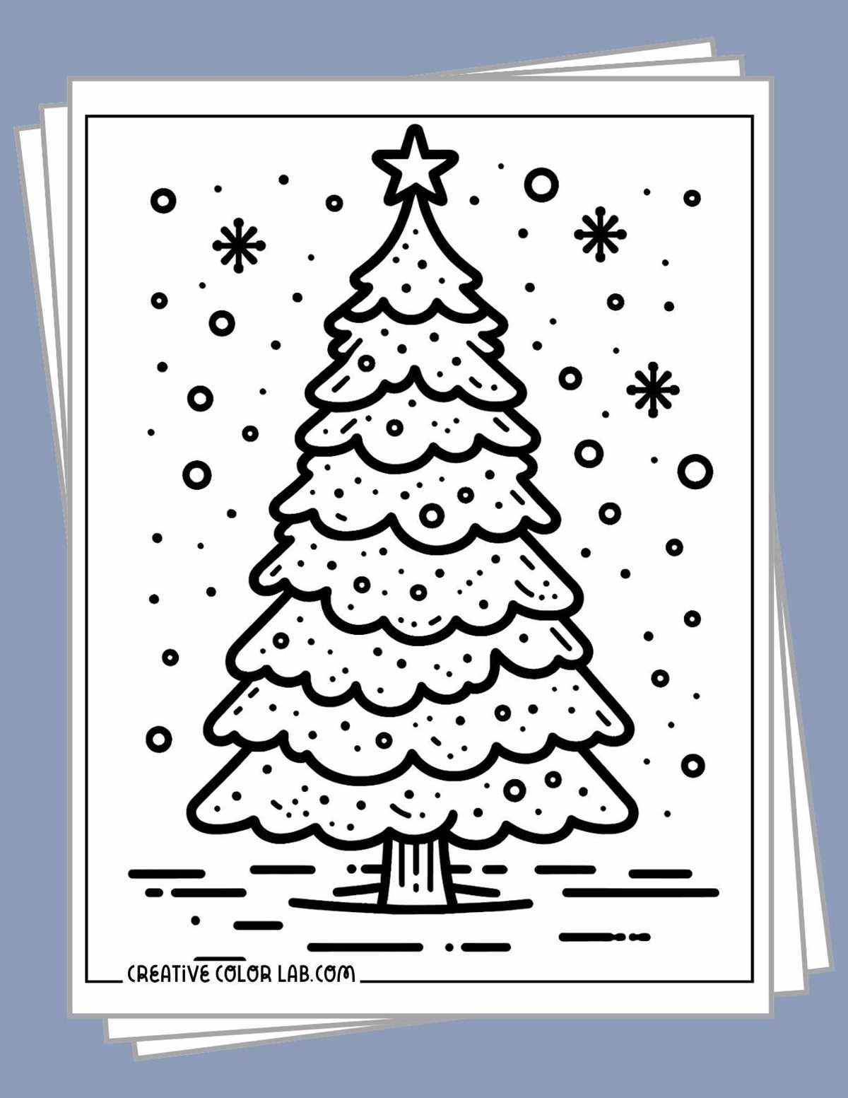 printable coloring pages of christmas trees