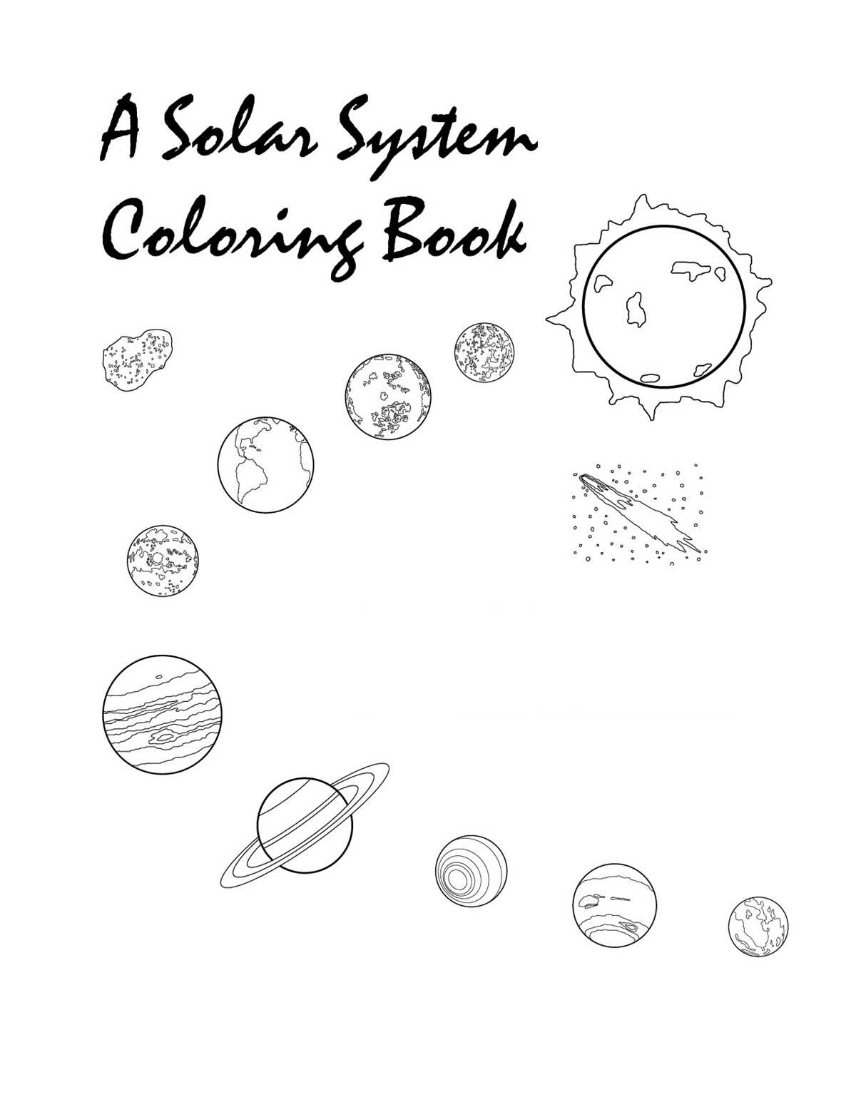 planets coloring pages printable
