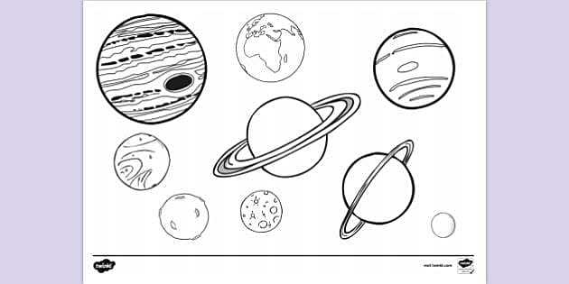 planets coloring pages printable