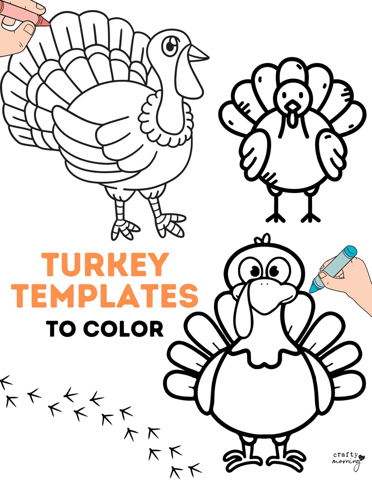 free printable turkey pictures to color