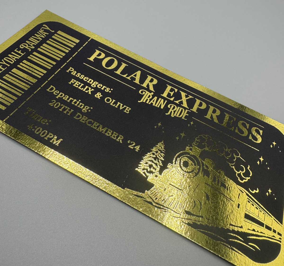 polar express ticket printable