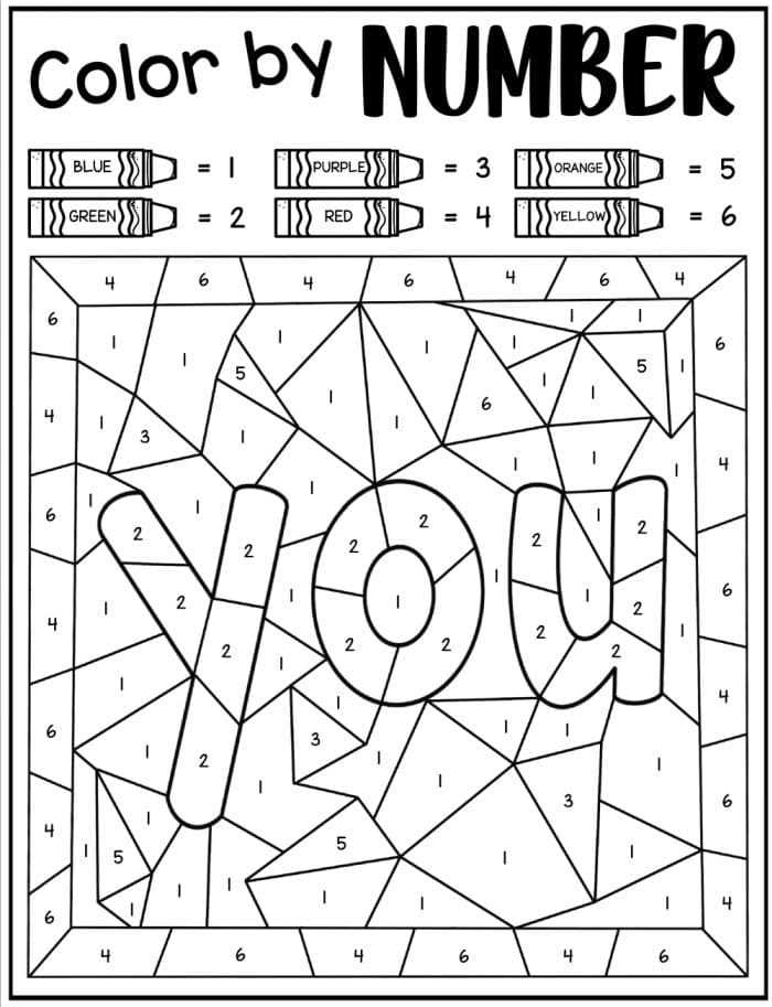 kindergarten free printable color by sight word