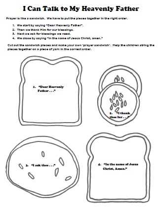 prayer sandwich printable