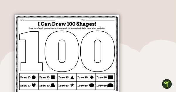 100th day printables