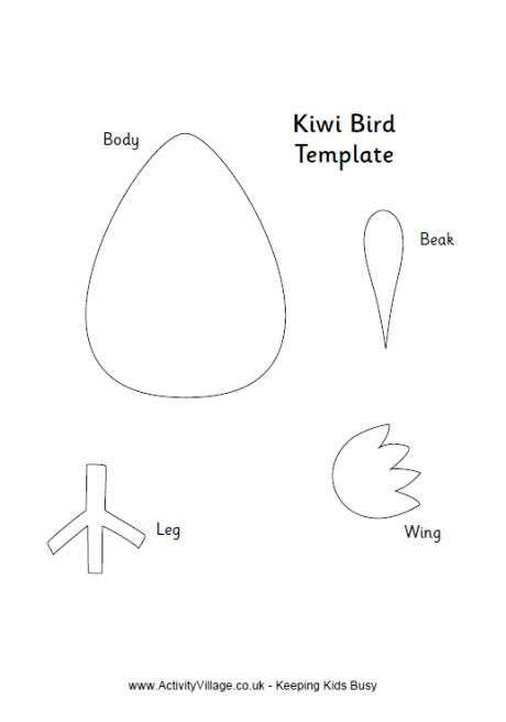 preschool bird template printable