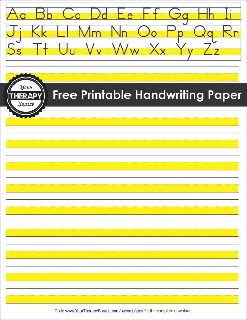 printable 3 lined paper