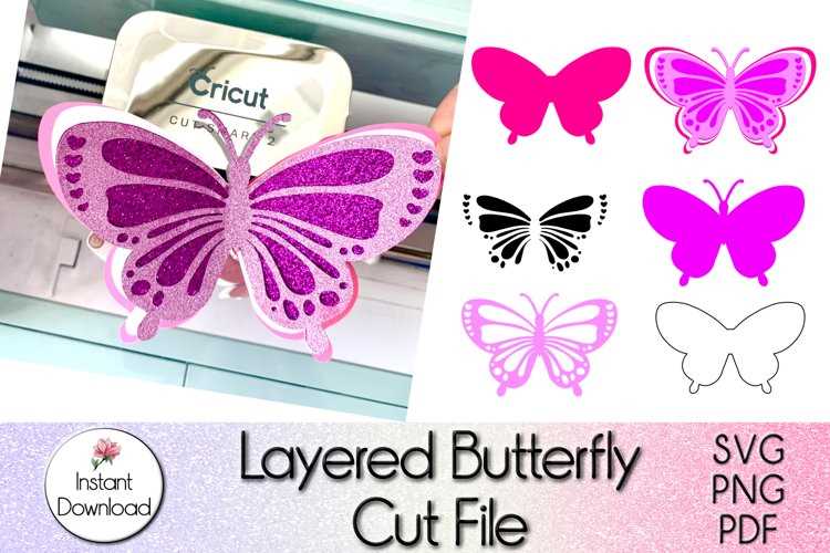 printable 3d butterfly template