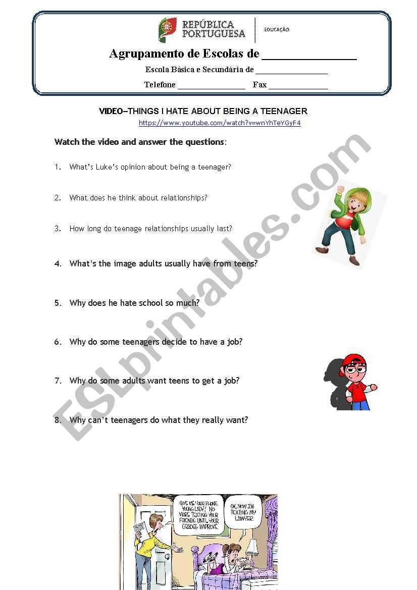 printable activities for teens