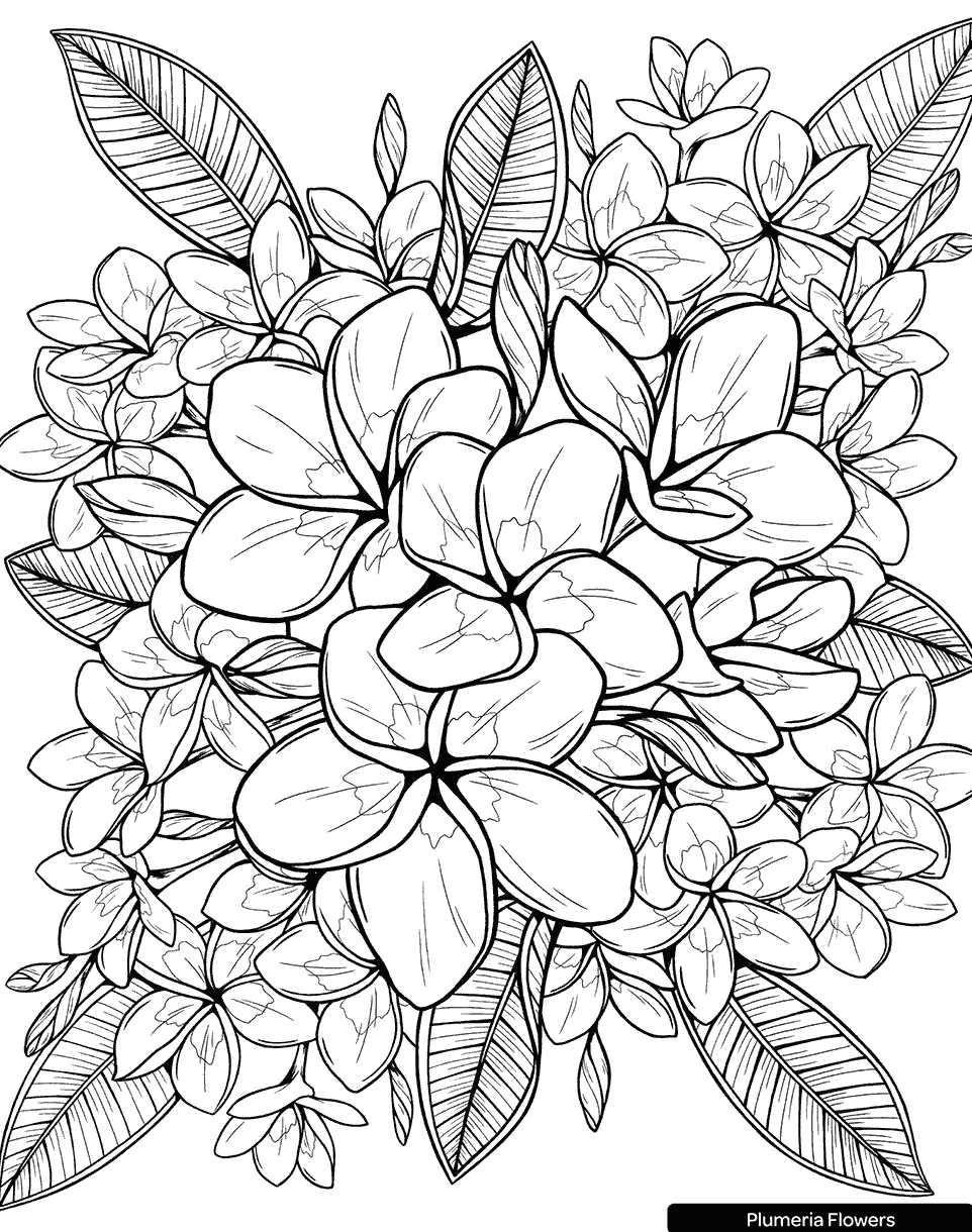 printable adult flower coloring pages