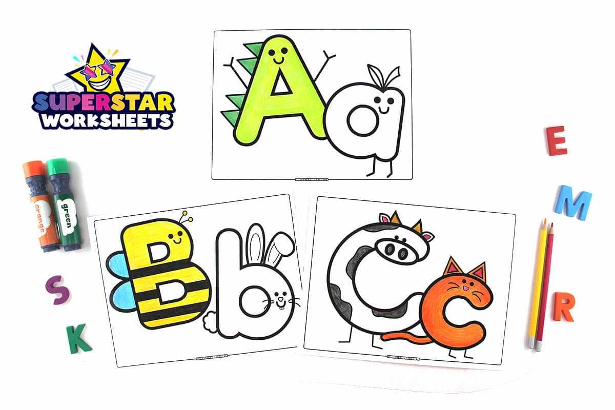printable alphabet coloring pages