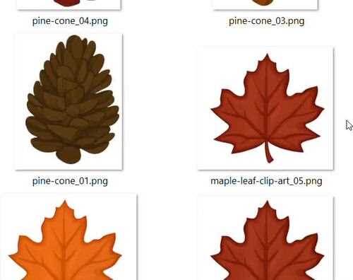 printable autumn leaves cutouts