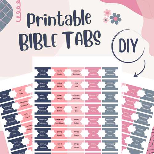 printable bible tabs free