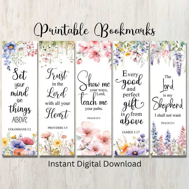 printable bible verse bookmarks