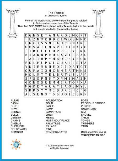 printable biblical word search puzzles