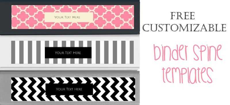 printable binder spine inserts