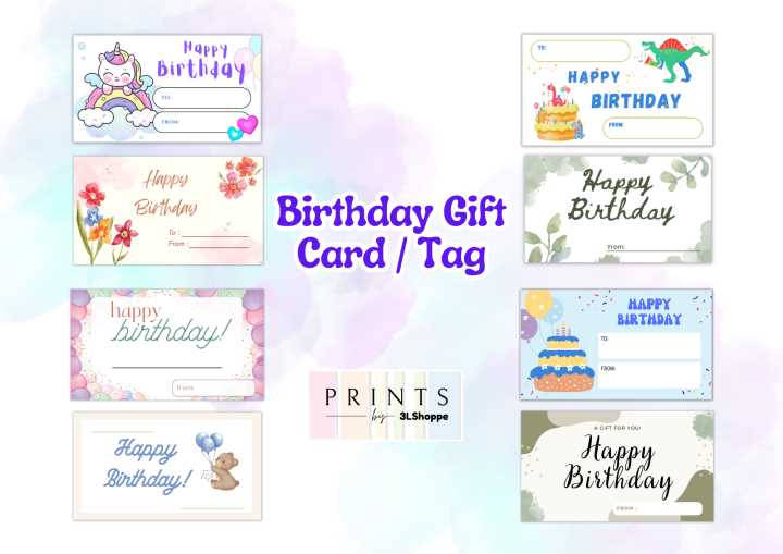 printable birthday gift tags