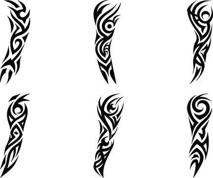 printable blank arm template for tattoo