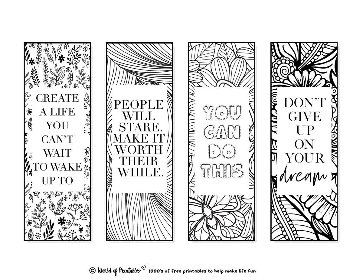 printable bookmarks free
