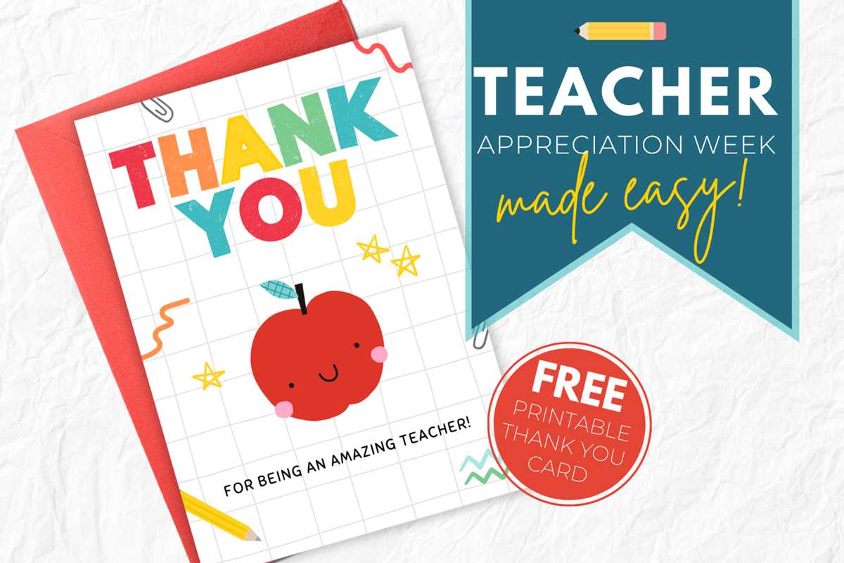 printable cards for teachers