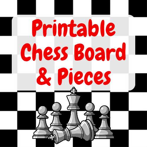printable chess board printable chess board