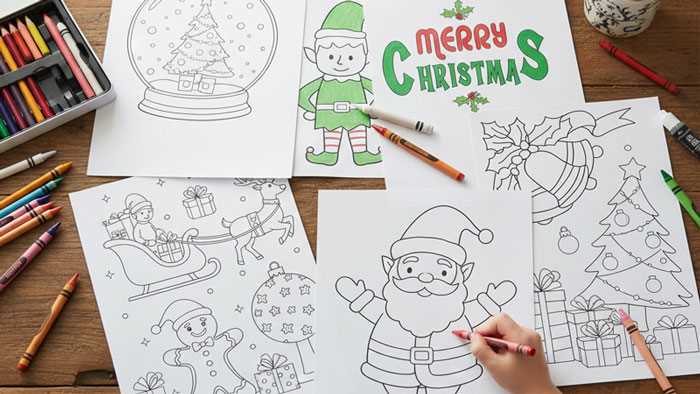 printable childrens christmas coloring pages