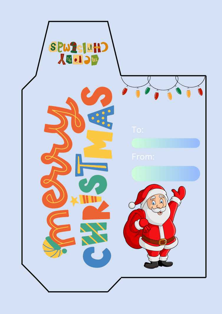 printable christmas envelope