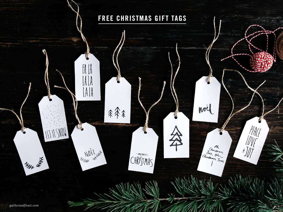 printable christmas labels free
