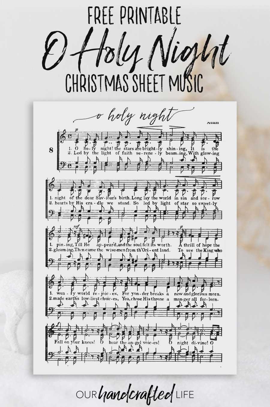 printable christmas sheet music free