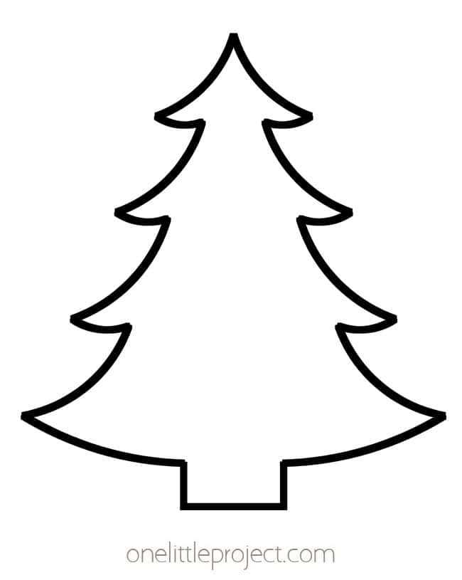printable christmas tree template free printable christmas tree template free