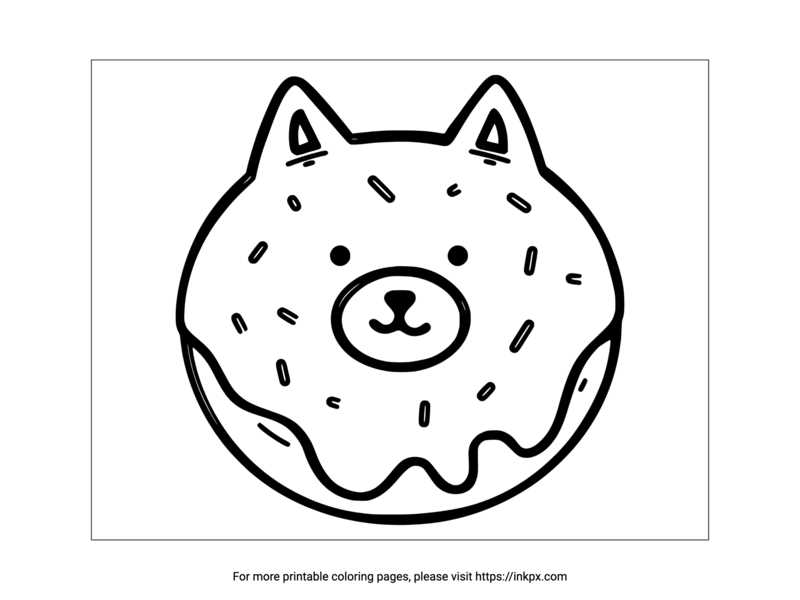printable coloring page dog