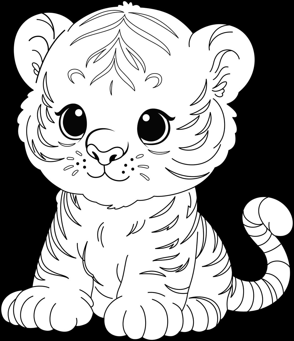 printable coloring pages tiger