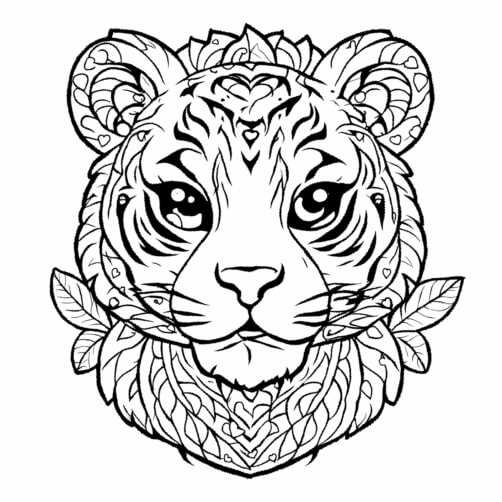 printable coloring pages tiger