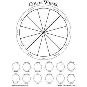 printable colour wheel template