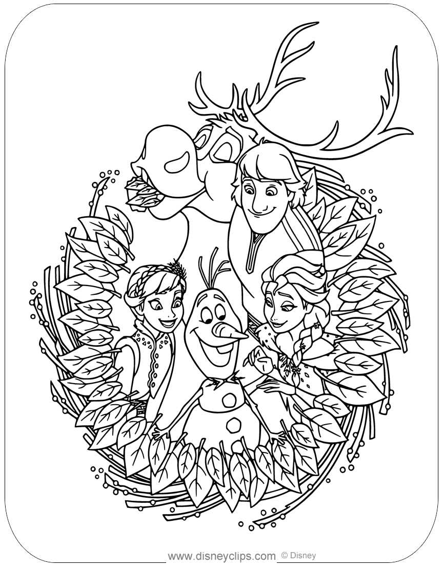 printable colouring pages frozen