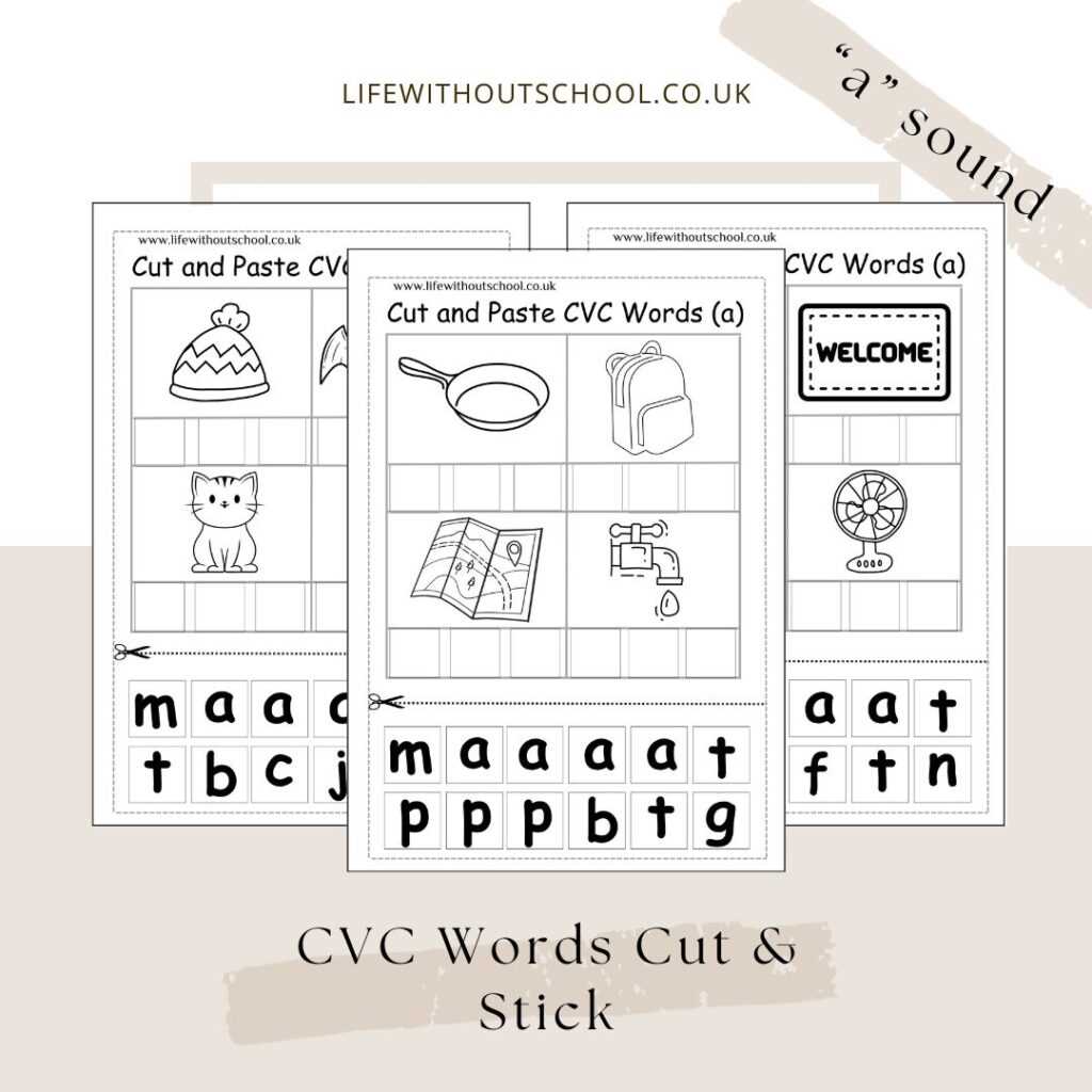 printable cvc worksheets