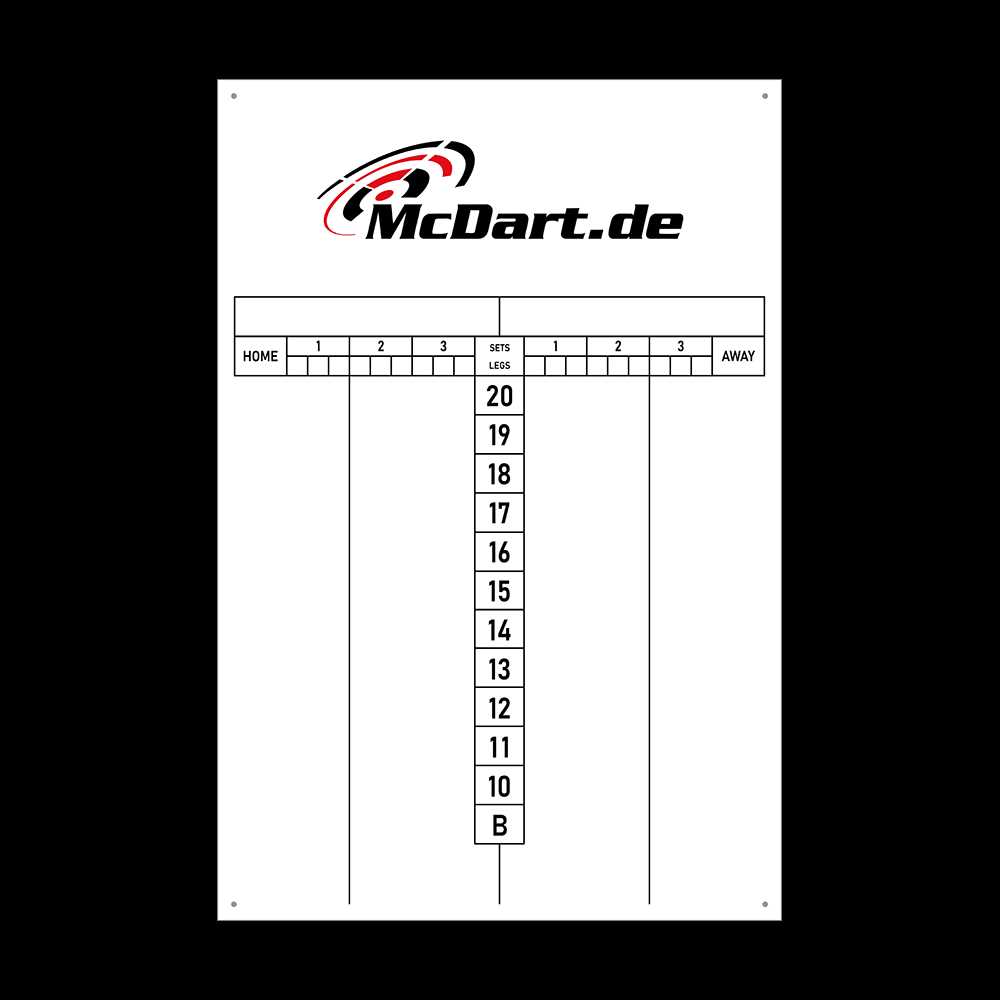 printable dart score sheet