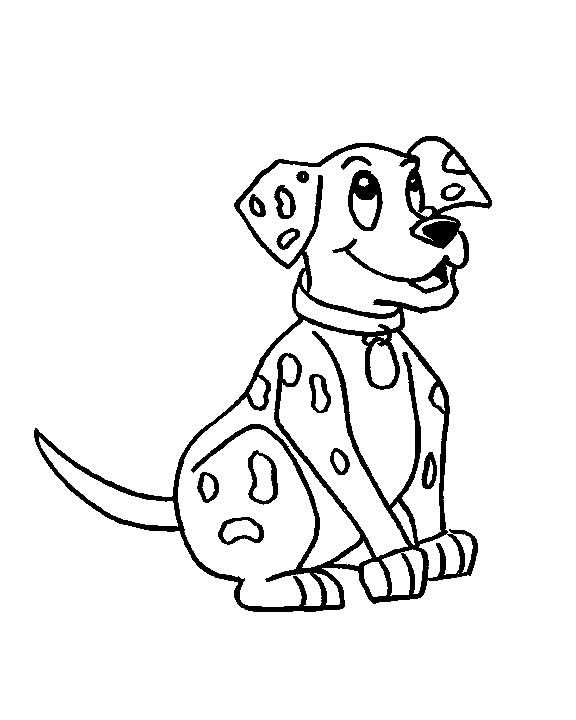 printable dog outline