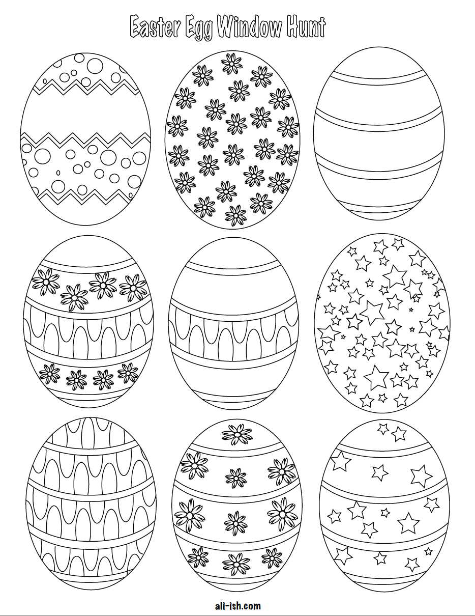 printable easter egg templates