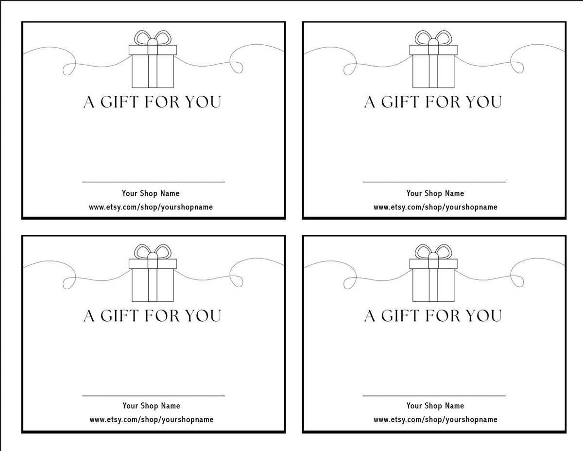printable etsy gift card