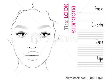 printable face chart printable face chart