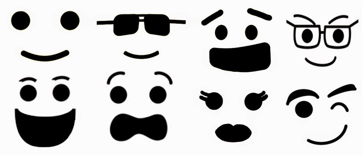 printable face template