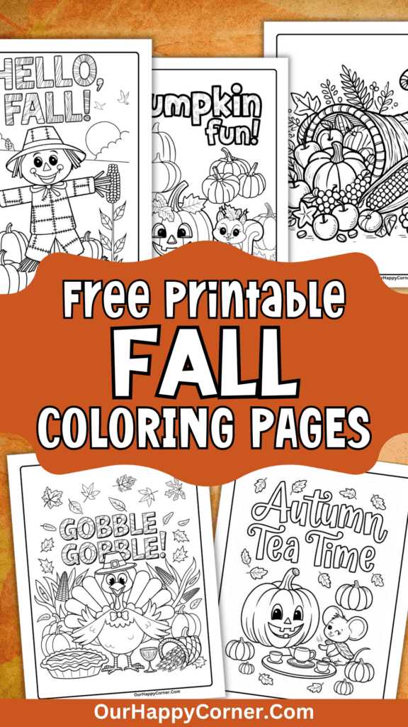 printable fall coloring pages for adults