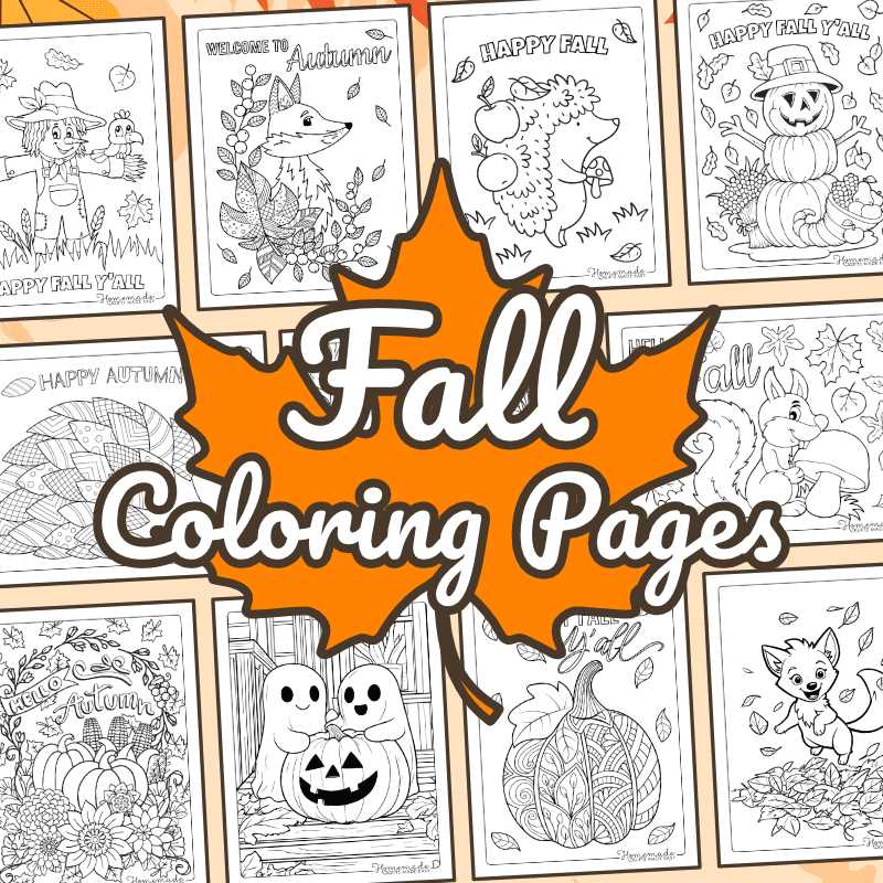 printable fall coloring sheets