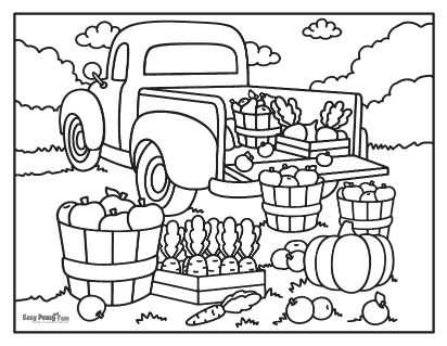 printable fall coloring sheets