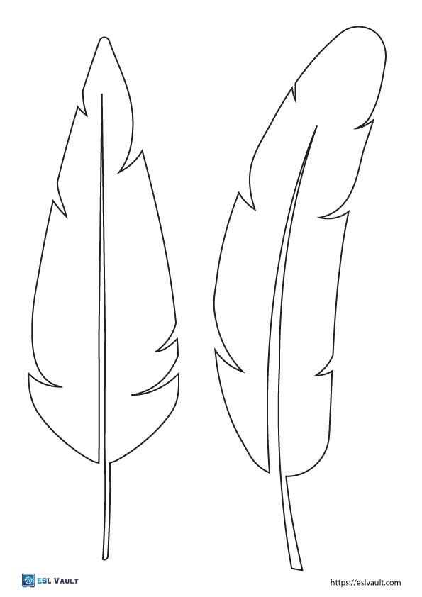 printable feather template printable feather template
