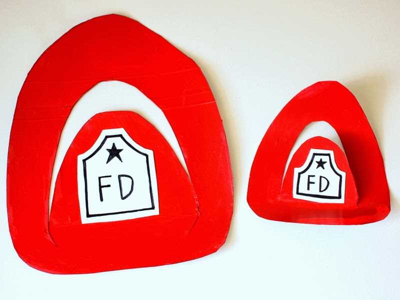 printable fireman hat