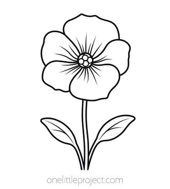 printable flower coloring sheets